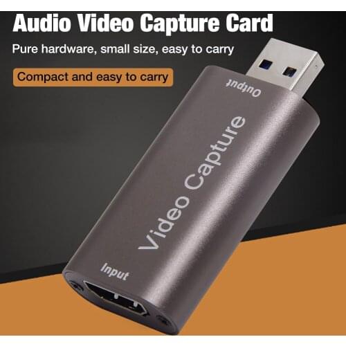 Portable USB 3.0 2.0 HDMI capture card Audio Video capture Cards HD HDMI to USB 3.0 1080P Mini Card Converter for windows os