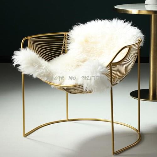 Modern minimalist chair dressing table stool makeup net red lazy photo bedroom chair girl cute princess