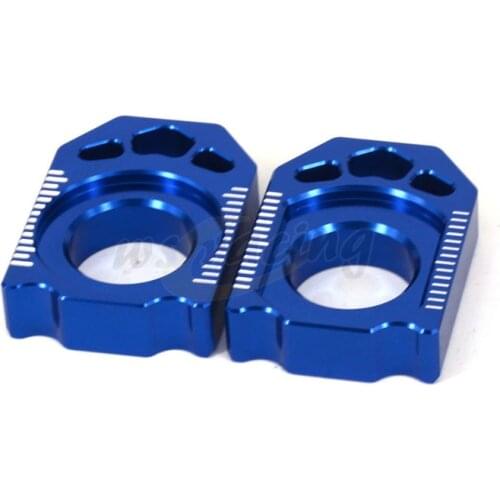 Motorcycle CNC Rear Chain Adjuster Axle Block For YAMAHA YZ125 YZ250 YZ250F YZ450F YZ250X YZ250FX WR250F WR450F WR250R WR250X