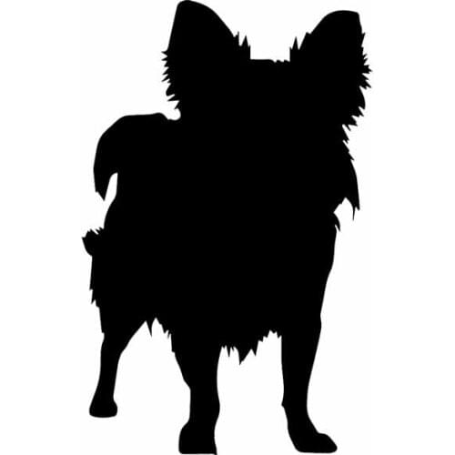 10.1X15.9CM Car Sticker Funny Animal Chihuahua Dog Pet Animals Vinyl Decal Black/Silver C24-1433