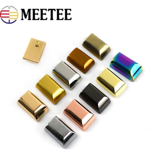 10/30pcs Metal Zipper Pull Tail Lock Clip Buckles Rope Cord Stop Plug Head Screw DIY Bags Leather Hardware Accessories H4-3