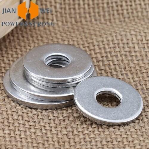 White-plated zinc enlarged flat washer Thickened washer Ultra-thin thick washer Dahua silk M4 M5 M6