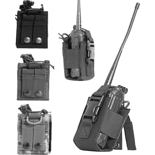 2021 Nylon Pouch Walkie Hunting Talkie Holder Bag Outdoor Sports Pendant Military Molle Nylon Radio Magazine Mag Pouch Pocket