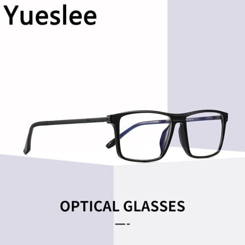 49762 Anti Blue Light Glasses Frame Tr90 Retro Square Men Women Optical Fashion Computer Eyeglasses