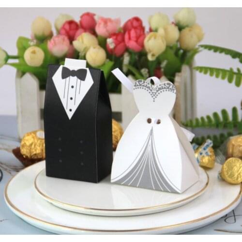 Free Shipping 2000pairs=4000pcs/lot Bride and Groom Wedding candy Boxes,Hot Sale Bride and Groom Wedding Favor Box SN899
