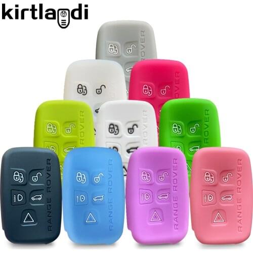 Silicone Car Key Case Cover Shell for Land Rover A9 Range Rover Sport Evoque Discovery Freelander Holder Keychain Protector Skin