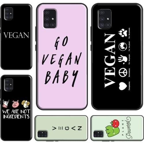 Vegan We Are Not Ingredients Case For Samsung A12 A32 A42 A52 A72 A20e A21S A11 A31 A51 A71 A70 A50 A10 A20 A02 S Cover