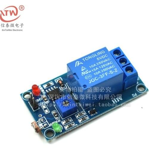 5V Light Photoswitch Sensor Switch LDR Photoresistor Relay Module Light Detection Photosensitive Sensor Board