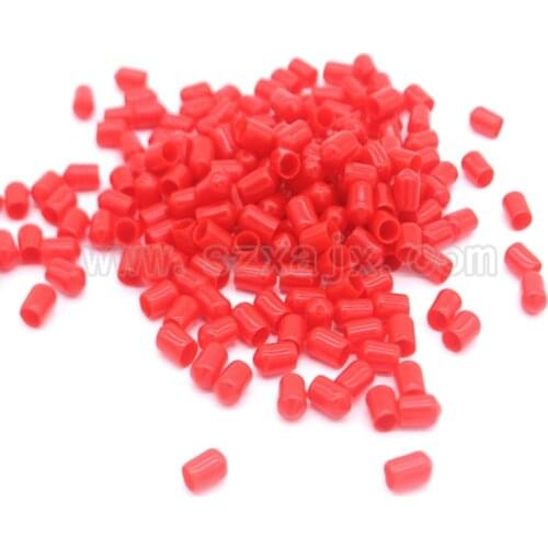 JX 1000pcs/lot SMA cap 6mm protective cover Rubber Covers Dust Cap red for SMA connector or metal tubes free shipping