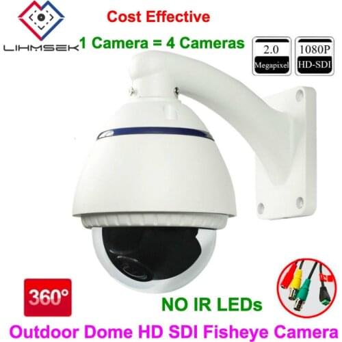 Lihmsek Top Quality Outdoor 1080P HD SDI Camera 360 degree Fisheye & Panoramic Camera security CCTV Surveillance Product