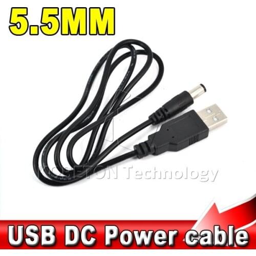 Kebidu 2017 Hot 3pcs/lot USB 5V Charger power Cable to DC 5.5 mm plug / jack USB Power Cable For MP3/MP4 Player
