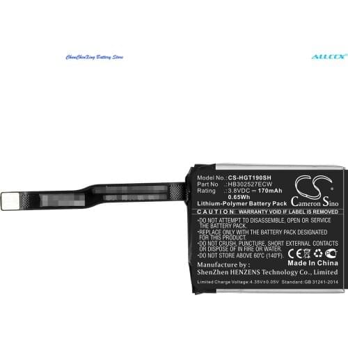 Cameron Sino 170mAh Smartwatch Battery HB302527ECW for Huawei Magic GT, TLS-B19