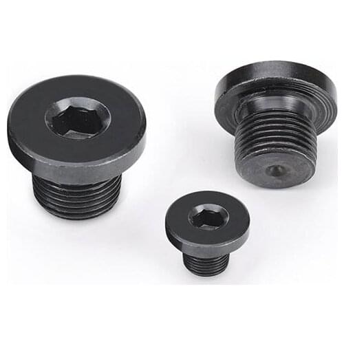 1/8" 1/4" 3/8" 1/2" 3/4" 1" 2" BSPP Male Carbon Steel End Plug Cap With Flange Hex Socket Hydraulic Water Steam Oil Gas