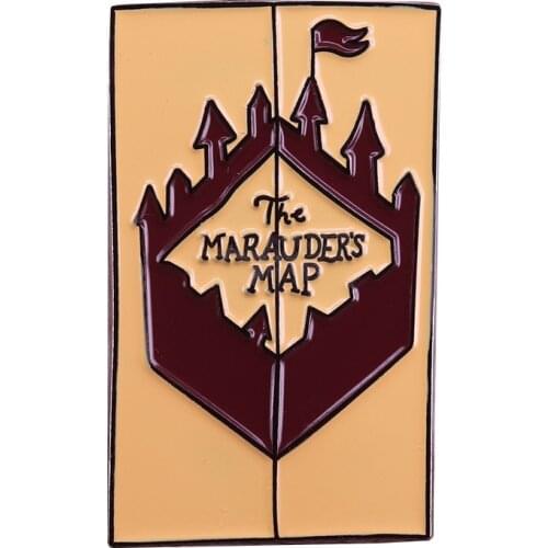Cute marauders map badge The perfect gift for yourself or a literary book loving magical friend