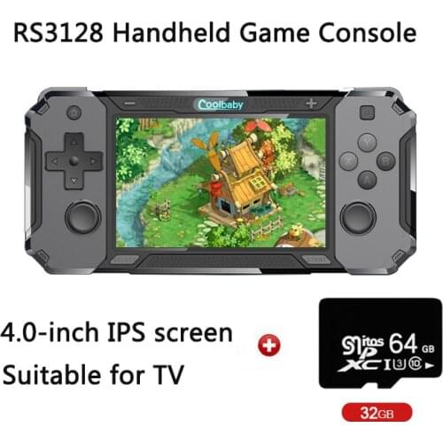 RS3128 Classic Games Mini Retro Console Player Built in 3000+Games For PSP N64 PS1 4.0 Inch IPS Screen 2500mAH