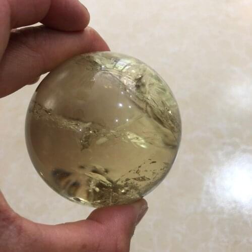 6 cm natural quartz topaz ball treatment