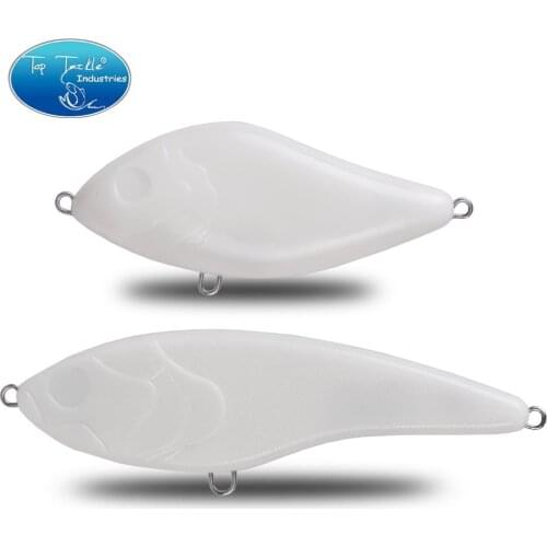 Jerkbait DIY unpainted fishing lure slow sinking fishing lure CF LURE 100mm 135mm Tackle for pike Pesca Bass jerk baits