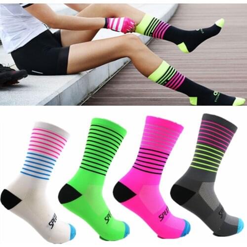 High quality cycling socks Pro team men women MTB bike socks Breathable Road Bicycle Compression Outdoor Sports Racing Socks