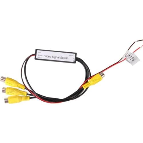 NEW 1 to 3 Channels RCA Video AV Cable Signal Booster / Splitter for car dvd car headrest player