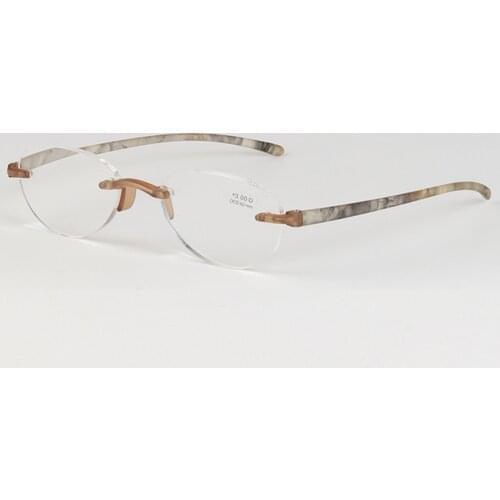 Tr90 Reading Glasses Women Men Ultralight Bendable Rimless High Quality Nosepad Fashion Anti Blu Anti Faitgue 1 2 3 to 4