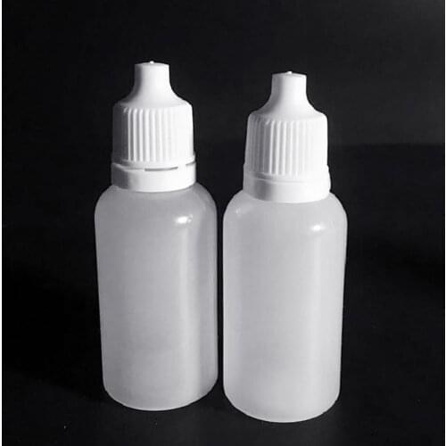 Bottle 20ml Mini Three-piece Empty Plastic Bottle Squeeze Liquid ink Oil dropper bottles for School Home