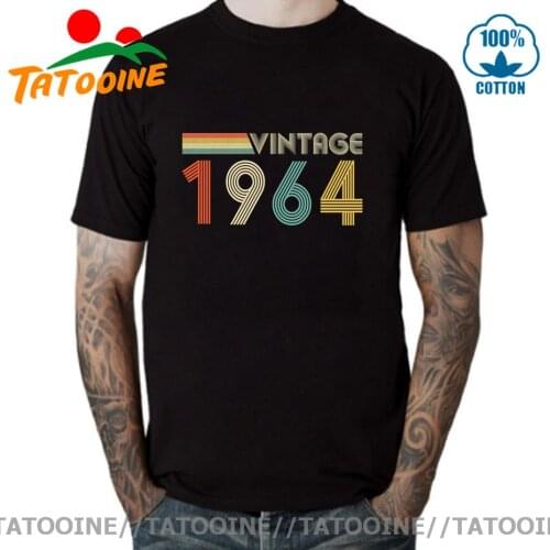 Tatooine Vintage 1964 Men T-shirt Born in 1964 Birthday Fathers day T shirt 60s Clothing Retro Classic 1964 Birth Year Tee Tops