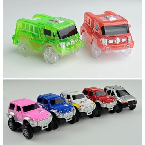Magic Electronics LED Car Toys With Flashing Lights Educational Toys Boys&Girls Educational For Children Gift Play With Tracks
