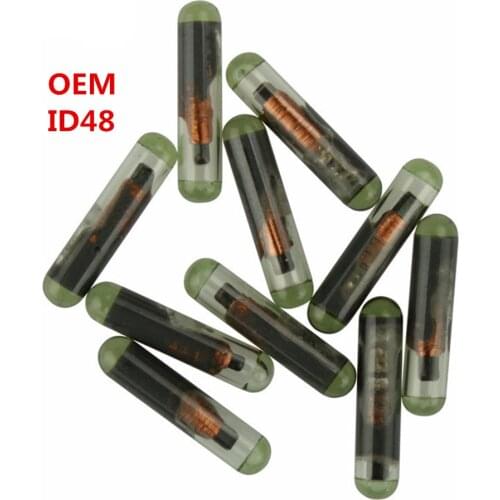 10/20pcs OEM ID48 Glass Chip Car Remote Key Chips Blank Transponder Chip