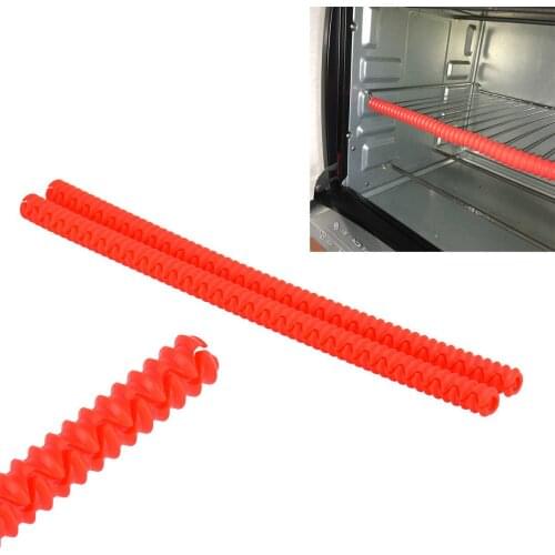 2pcs Silicone Oven Rack Edge Clip Guard Heat Resistant Set Avoid Burns Kitchen New