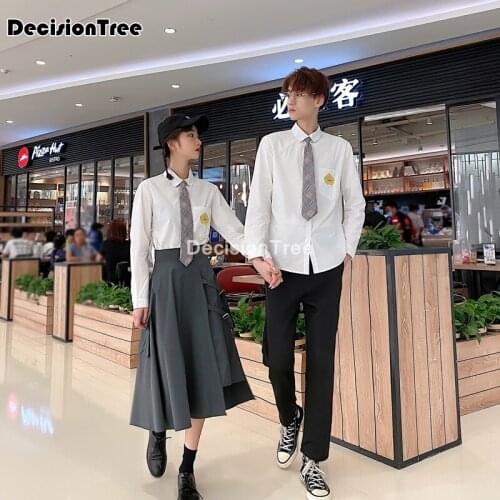 2021 japanese school uniform college high school girls student uniforms sailor suit white tops pleated skirt japan clothing