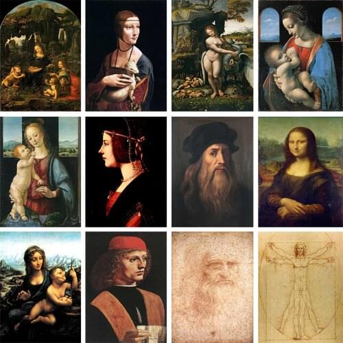 Famous Italian Painter da Vinci Series 5D DIY Diamond Painting Full Square/Round Diamond Embroidery Sale Picture of Rhinestones