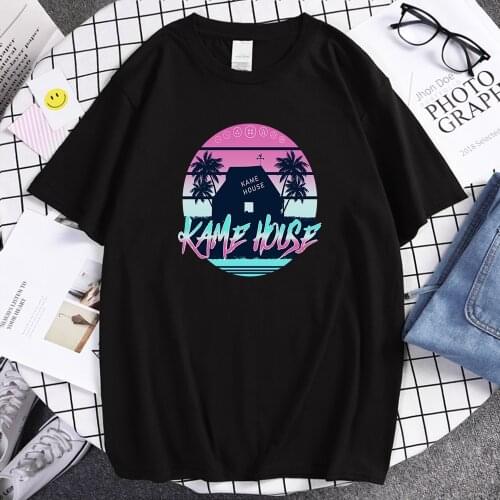 Kame House Prints mans Tshirts Simplicity Soft T Shirt Regular Sleeve Casual Short Sleeved Oversized Breathable Tshirt For Men