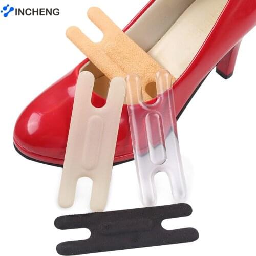 Gel Heel Protector Pads for Women High Heel Shoes Size Reducer Heels Liner Grip Foot Heel Pain Relief Shoe Insert Sticker