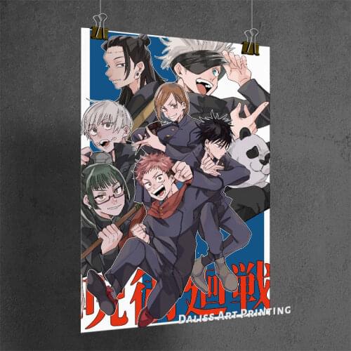 Canvas Anime Jujutsu Kaisen Pictures Home Decoration Paintings Poster HD Prints Wall Art Modular Living Room Framed