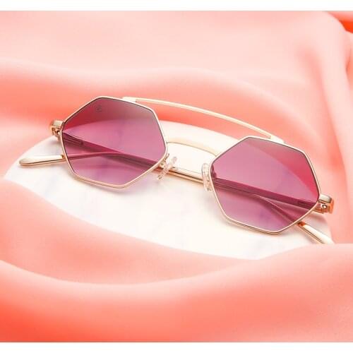 Logorela Women Titanium Alloy polygon Glasses Frame Ultralight Eye Myopia Prescription Eyeglasses Female Optical Frame At02