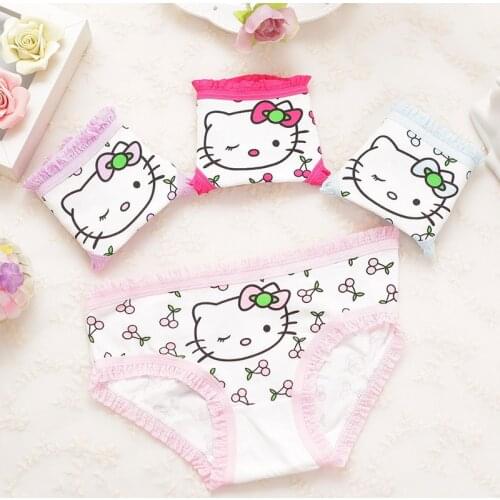 Girl underwear kids cotton childrens underwear briefs girls cat underwear panties 1 piece