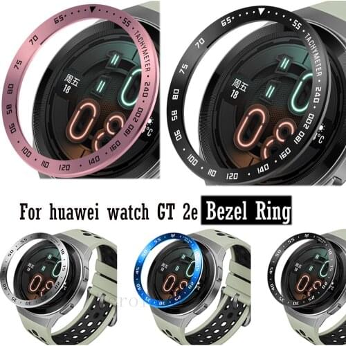 2pc/ lots Bezel Ring For Huawei Watch GT 2e Case Metal Cover Frame Steel Protection SmartWatch gt 2e Fashion Accessories Bumper