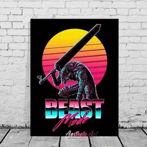 Guts Beast Mode Berserk Anime Manga Home Decor Canvas Poster Print Decoration Art High Quality Wall Picture Living Room Painting