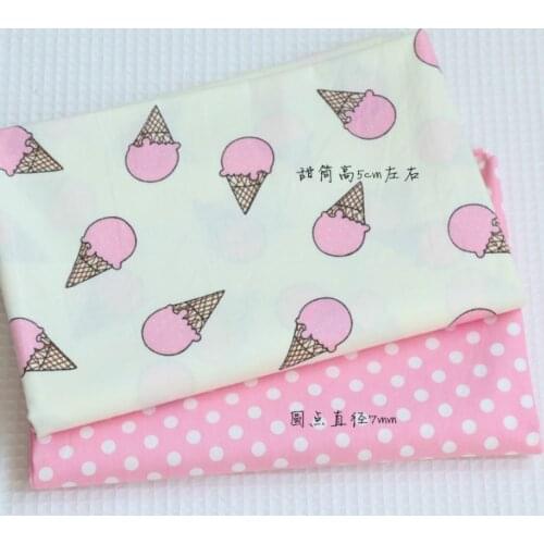 100% cotton Twill Fabric Printed Ice Cream cotton Cloth for DIY Sewing Quilting Dress Material For Baby&Child