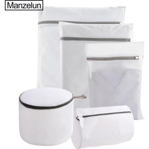 Mesh Washing Bag Washing Machine Cleaning Bag Clothes Lingerie Bra Classification Laundry Bags Travel Cosmetic Organizer Storage