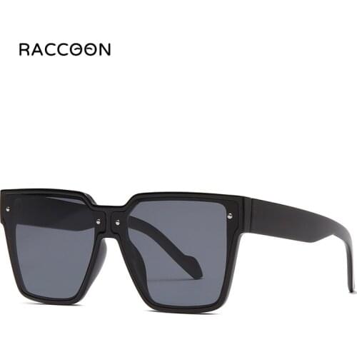 2021 Retro Fashion Oversized Sunglasses Women Vintage Square Sun Glasses Men Brand Designer Outdoor Uv400 Trend Colored Eyewear