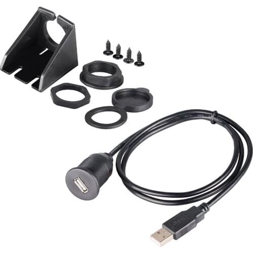 Usb Mount Cable USB 2.0 Extension Dash Flush Mount Cable, Panel Mount Cable, For Car, Boat, Motorcycle