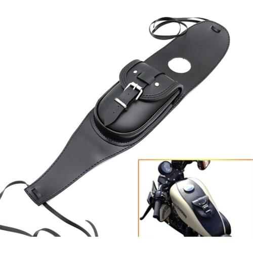 Waterproof PU Leather Fuel Gas Oil Tank Chap Cover Panel Bag for Harley Sportster XL 883 1200