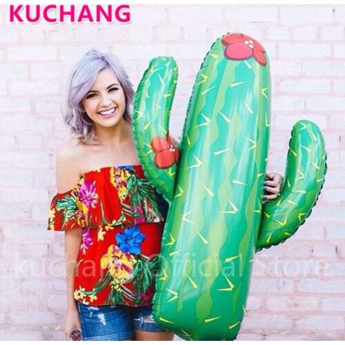 1pc Large Cactus Helium Foil Balloons Birthday Party Balloons Childrens Toys Hawaii Tropical Forest Decorations Globos Plants