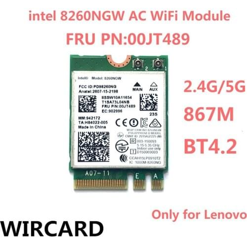 Intel 8260NGW 8260AC 802.11AC WIFI Module For ThinkPad X270 T570 P410 TS150 T470 L470 L570 M900Z WIFI CARD
