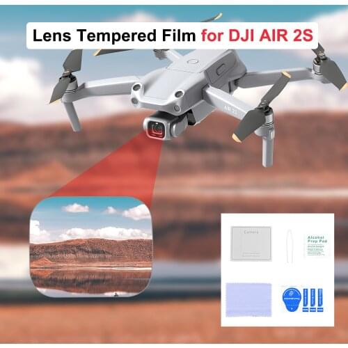Lens Protector Tempered Glass Film for DJI Air 2S Drone Camera Anti-Scratch Tempered Glass Lens Film Protective Kits Accessory