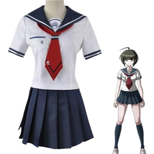 Women Disfraz Girls Anime Dangan Ronpa Danganronpa Another Episode Komaru Naegi Cosplay Costume Suits Girls JK Salior Uniform