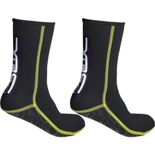 1pair Diving Socks 3mm Neoprene Scuba Diving Socks Men Women Wetsuit Booties Warm Flexible for Kayaking Surfing Diving Water