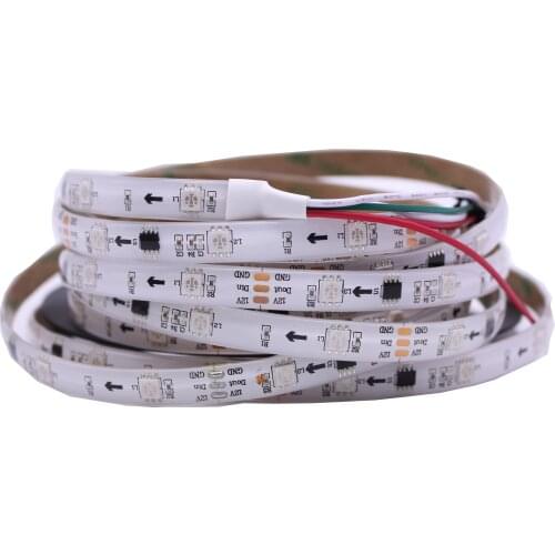10 Pixels per Meter;30LED/M DC12V 5m WS2811 led digital magic strip 10 IC per meter waterproof IP67 in Silicone tube