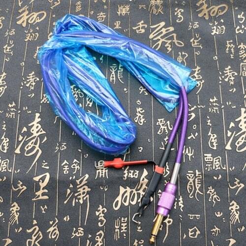 100X Disposable Tattoo Clip Cord Bag Tattoo Machine Clip Cord Sleeve Cover 5*80cm